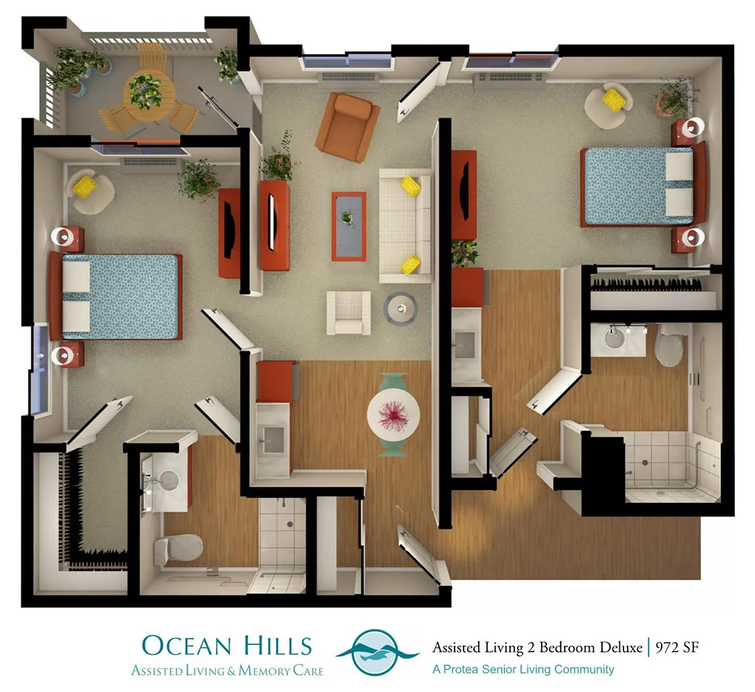 Assisted Living Two Bedroom